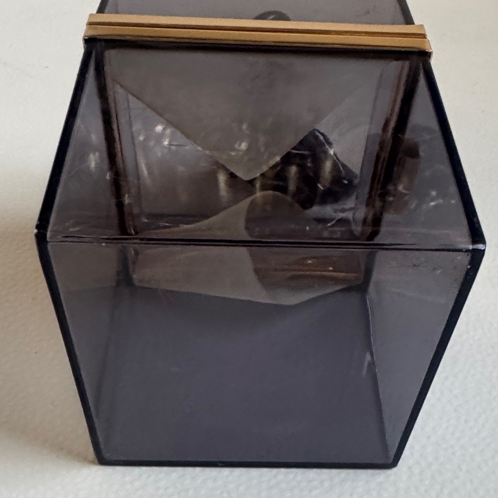 Transparent Box Clutch with Gold Accent - Picture 9 of 14
